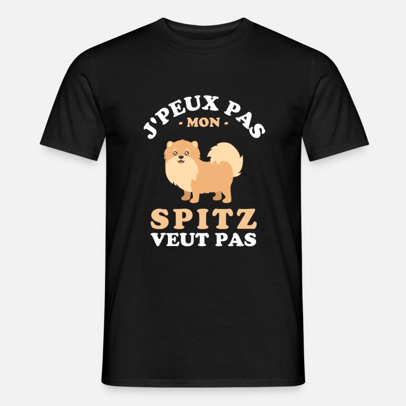 Mon Spitz veut pas 2 - T-shirt homme - noir