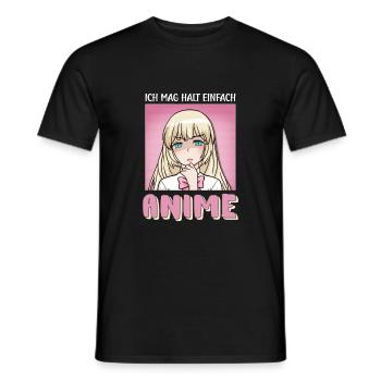 J’aime juste anime kawaii girl - T-shirt homme - noir - Devant - AI Model Male 178 light (178cm)