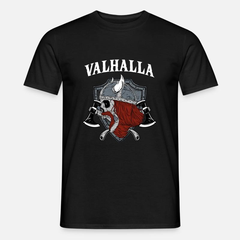Valhalla I Viking Warrior - Men's T-Shirt - black
