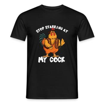 Arrête de jouer à ma bite I Farmer Farmer Funny - T-shirt homme - noir - Devant - AI Model Male 178 light (178cm)