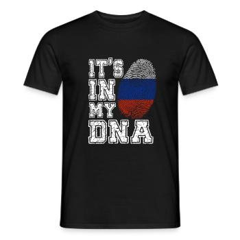 It's In My DNA Russia Patriotic Russian Gift - Männer T-Shirt - Schwarz - Vorne - AI Model Male 178 light (178cm)
