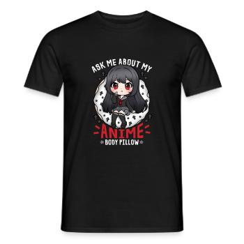 72631664893260422 avant - T-shirt homme - noir - Devant - AI Model Male 178 light (178cm)