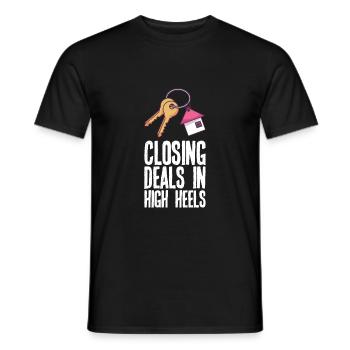 92671607972384608 avant - T-shirt homme - noir - Devant - AI Model Male 178 light (178cm)