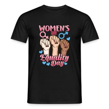Journée de l’égalité des femmes Cadeau féministe - T-shirt homme - noir - Devant - AI Model Male 178 light (178cm)