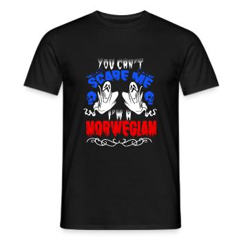 Scare Norwegian - Männer T-Shirt - Schwarz - Vorne - AI Model Male 178 light (178cm)