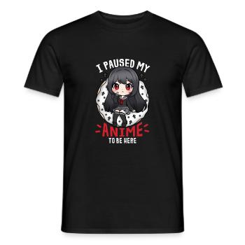 23551664893122326 avant - T-shirt homme - noir - Devant - AI Model Male 178 light (178cm)