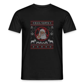 I Pentagramme du diable satanique - T-shirt homme - noir - Devant - AI Model Male 178 light (178cm)