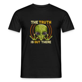 The Truth Is Out There Martian Alien Gift - Men's T-Shirt - black - Front - AI Model Male 178 light (178cm)