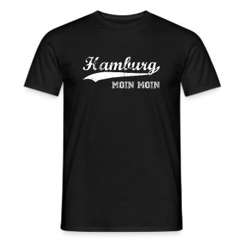 Hamburg - Männer T-Shirt - Schwarz - Vorne - AI Model Male 178 light (178cm)