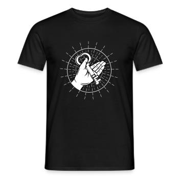 key to your heart - Men's T-Shirt - black - Front - AI Model Male 178 light (178cm)