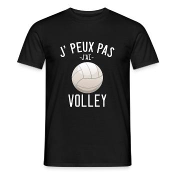 Je peux pas j'ai volley - T-shirt homme - noir - Devant - AI Model Male 178 light (178cm)