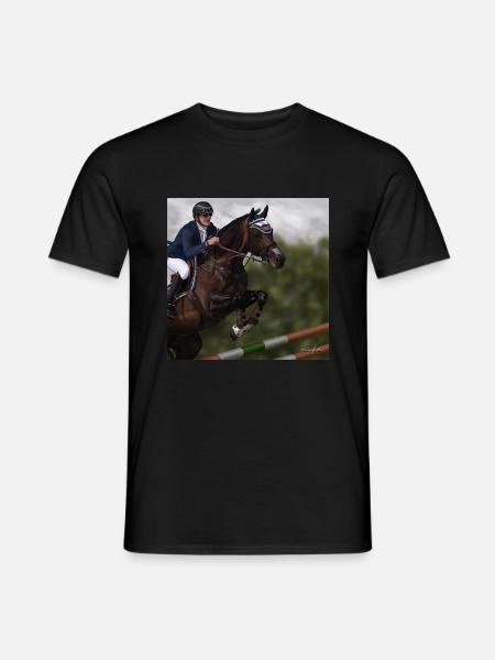 Showjumping horse - Men's T-Shirt - black