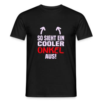 Cooler Onkel - Männer T-Shirt - Schwarz - Vorne - AI Model Male 178 light (178cm)