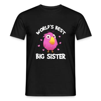 big sister - Men's T-Shirt - black - Front - AI Model Male 178 light (178cm)