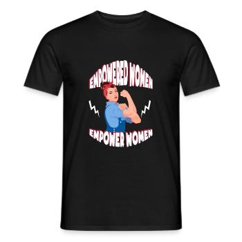 Empower Women - Männer T-Shirt - Schwarz - Vorne - AI Model Male 178 light (178cm)