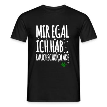 Rauchschokolade - Männer T-Shirt - Schwarz - Vorne - AI Model Male 178 light (178cm)