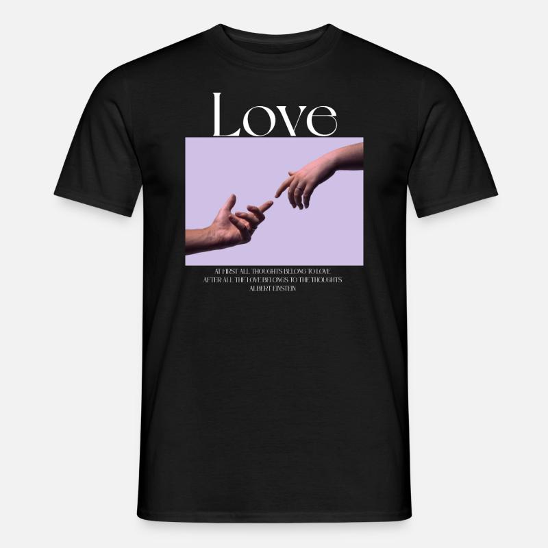 LIEBE - Männer T-Shirt - Schwarz