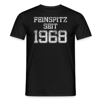 Feinspitz seit 1968 Geburtstag Spruch - Männer T-Shirt - Schwarz - Vorne - AI Model Male 178 light (178cm)