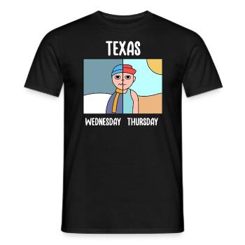 La météo texane change le design pour la fierté - T-shirt homme - noir - Devant - AI Model Male 178 light (178cm)