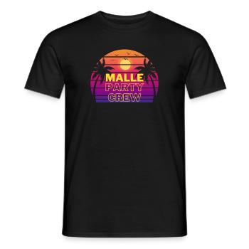Malle Party Crew - Männer T-Shirt - Schwarz - Vorne - AI Model Male 178 light (178cm)