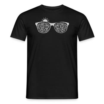 Beach Surfing Surfboard Sunglasses Surfer Beach - T-shirt homme - noir - Devant - AI Model Male 178 light (178cm)