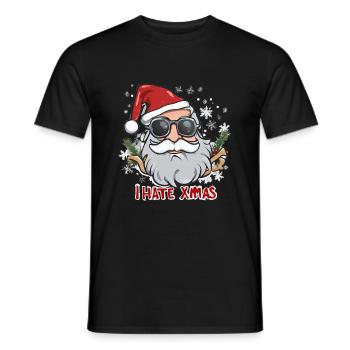 Je déteste Noël Drôle Anti Noël - T-shirt homme - noir - Devant - AI Model Male 178 light (178cm)