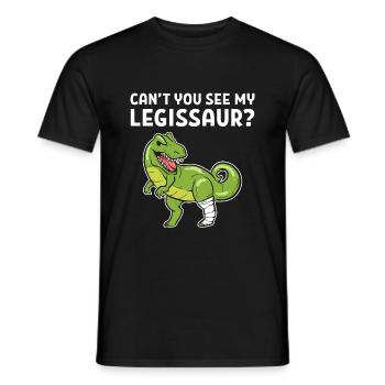 Gebrochenes Bein - Männer T-Shirt - Schwarz - Vorne - AI Model Male 178 light (178cm)