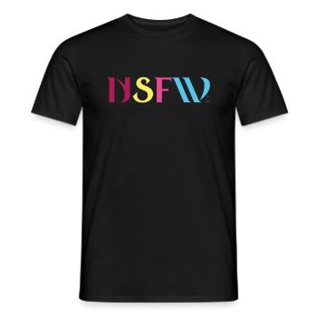 NSFW - T-shirt uomo - nero - Fronte - AI Model Male 178 light (178cm)