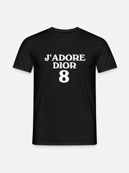 J'ADOREDIOR WHITE - Männer T-Shirt - Schwarz