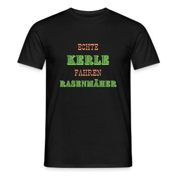 Rasenmäher - Männer T-Shirt - Schwarz - Vorne - AI Model Male 178 light (178cm)