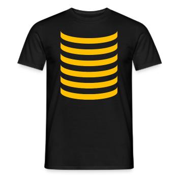 Carnival Mardi Gras Bee Costume Women Men Children - Men's T-Shirt - black - Front - AI Model Male 178 light (178cm)