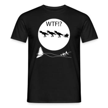 Christmas gift funny ladies men kids - Men's T-Shirt - black - Front - AI Model Male 178 light (178cm)