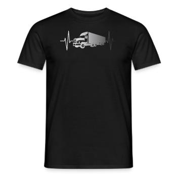 Camion camion camion pouls pouls cadeau - T-shirt homme - noir - Devant - AI Model Male 178 light (178cm)