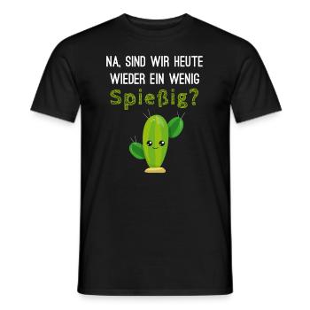 Kaktus Spruch Lustig Spießer Geschenkidee Witzig - Männer T-Shirt - Schwarz - Vorne - AI Model Male 178 light (178cm)