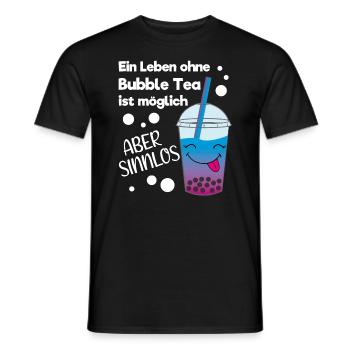 Lustiges Kawaii Bubble Tea Liebhaber Geschenk - Männer T-Shirt - Schwarz - Vorne - AI Model Male 178 light (178cm)