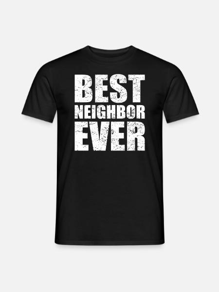 Bedste nabo nabo kvarter gave - Mænd T-shirt - sort