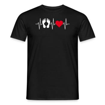Foot care pedicure podiatrist nail salon gift - Men's T-Shirt - black - Front - AI Model Male 178 light (178cm)