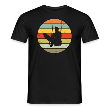 Ringeturnen Ringsport Retro Vintage Geschenk - Männer T-Shirt - Schwarz - Vorne - AI Model Male 178 light (178cm)