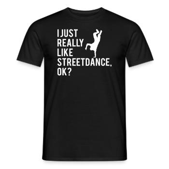 Streetdance Hip Hop Tanz Breakdance Geschenk - Männer T-Shirt - Schwarz - Vorne - AI Model Male 178 light (178cm)
