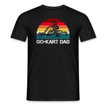 Kart kart karting karting papa cadeau - T-shirt homme - noir - Devant - AI Model Male 178 light (178cm)