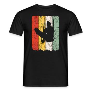 Ringeturnen Ringsport Retro Vintage Geschenk - Männer T-Shirt - Schwarz - Vorne - AI Model Male 178 light (178cm)
