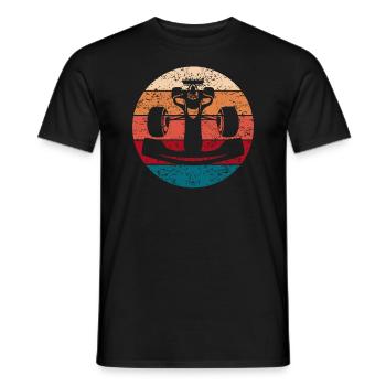 Voiture de course de course voiture de course cadeau rétro vintage - T-shirt homme - noir - Devant - AI Model Male 178 light (178cm)
