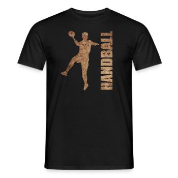 Handballer Handball Sportler Geschenk Herren - Männer T-Shirt - Schwarz - Vorne - AI Model Male 178 light (178cm)