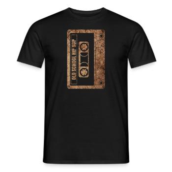 Old School Hip Hop Rap Kassette Geschenk - Männer T-Shirt - Schwarz - Vorne - AI Model Male 178 light (178cm)