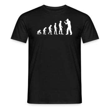 Rappeur MC Hip Hop Rap Freestyle Battle Evolution - T-shirt homme - noir - Devant - AI Model Male 178 light (178cm)