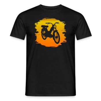 Moped Motorroller Mopedfahrer Sommer Geschenk - Männer T-Shirt - Schwarz - Vorne - AI Model Male 178 light (178cm)