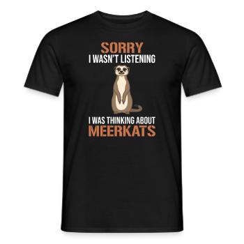 Suricate rengaine Cadeau Dames Hommes Enfants - T-shirt homme - noir - Devant - AI Model Male 178 light (178cm)