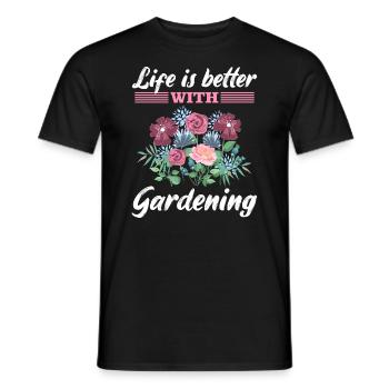 Gartenarbeit Spruch Garten Gärtner Geschenk - Männer T-Shirt - Schwarz - Vorne - AI Model Male 178 light (178cm)