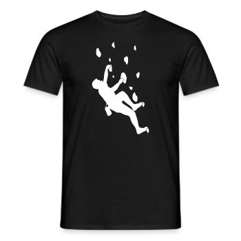 Alpinistes Alpinistes Mur d’escalade Salle d’escalade - T-shirt homme - noir - Devant - AI Model Male 178 light (178cm)