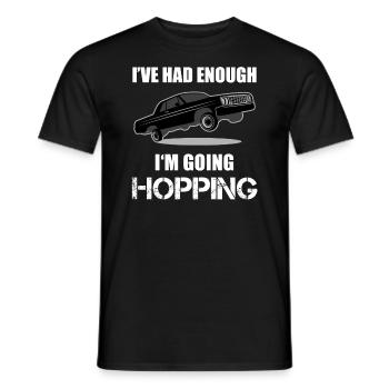 Lowrider Jumpcar Auto Lustiger Spruch Geschenk - Männer T-Shirt - Schwarz - Vorne - AI Model Male 178 light (178cm)
